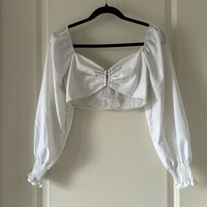 Long sleeve crop top
